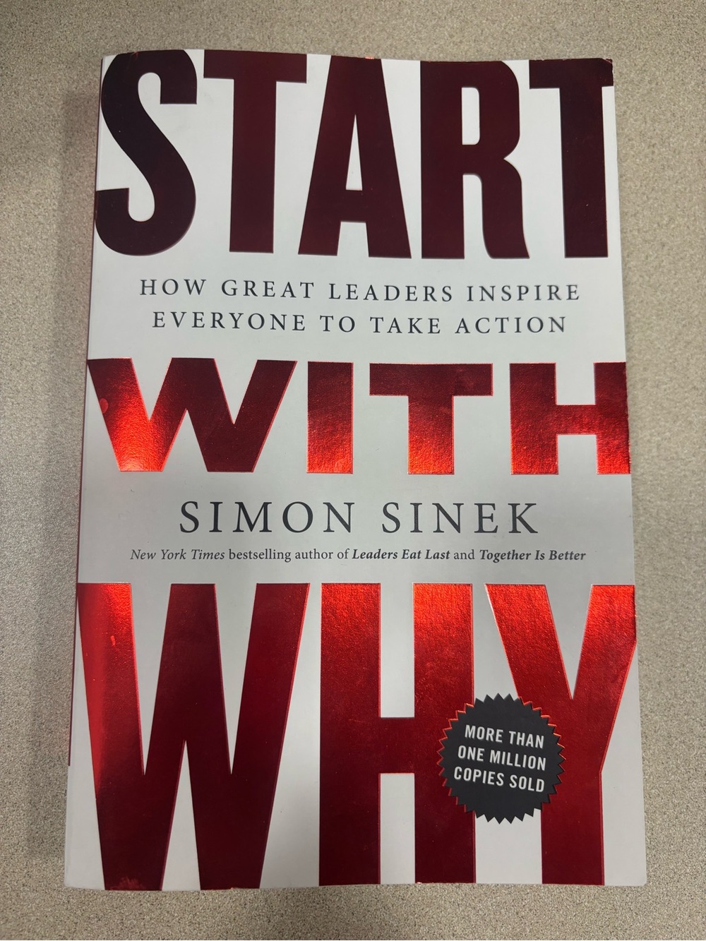 "Start with Why" Book - Red and White Cover
